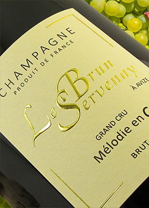 Champagner Le Brun Servenay Cuvée Melodie en C. Grand Cru Blanc de Blancs Brut