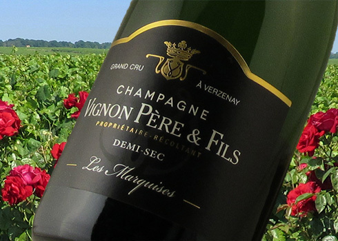 Champagner Vignon Les Marquises Demi Sec Grand Cru